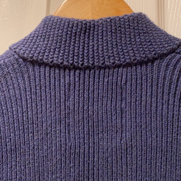 American Eagle button up ribbed knit cardigan in cobalt blue in size XS - Picture 9 of 14